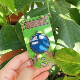 Phonebooth Door Enamel Pin