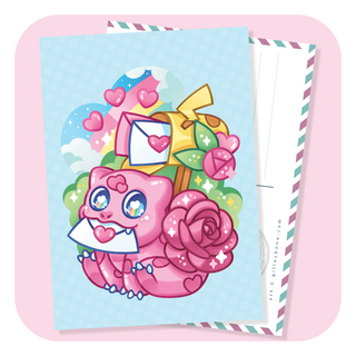 Pokemon Bulbasaur Valentine Postcard