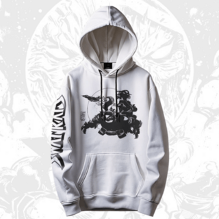 Hoodie | Corona's Design (White)