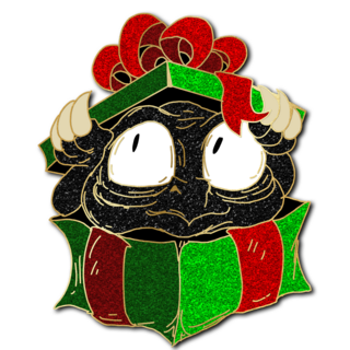 Pin - Holiday Gift Derpy - Festive