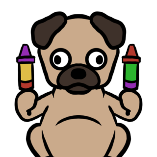 Pug Scribble pops