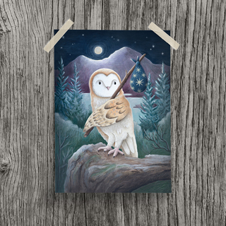 Owl Art Print