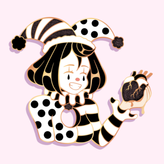 Maso the Mime Enamel Pin