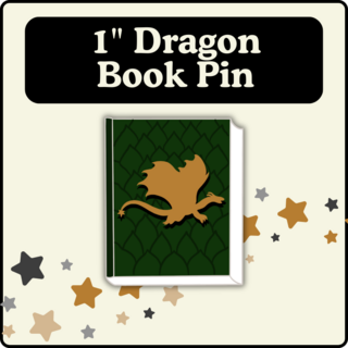 Gold Dragon Book Pin