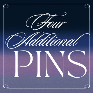 Additional Four Dark Garden Pins (x4 Pin)