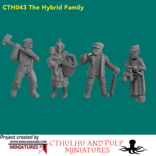 BG-CTH043 Hybrid Family (4 models, 28mm, unpainted)