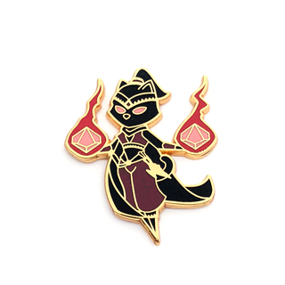 S3 Cat Warlock Red Pin