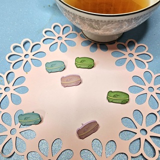 Mini Macaron Frog Pin Set