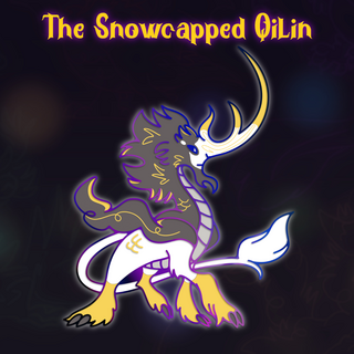 Snowcapped Qilin Rainbow Metal Enamel Pin