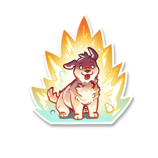 "Super Puppy" Sticker