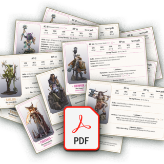 Digital copy of Character Cards DDK
