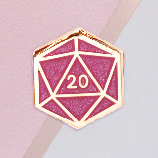 Pink Dice Mini Pin