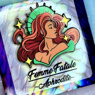 Tan Aphrodite 2" pin