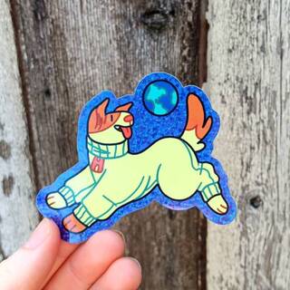 PINTOPIA 2025 - Laika Large Glitter Sticker