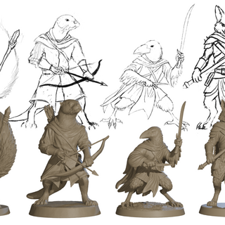 3D STL Printable Woodland Heroes - Pack #2