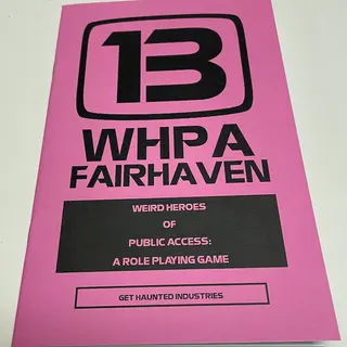 WHPA TV-13 core softcover zine