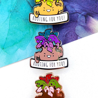 "Rooting For You" Enamel Pin