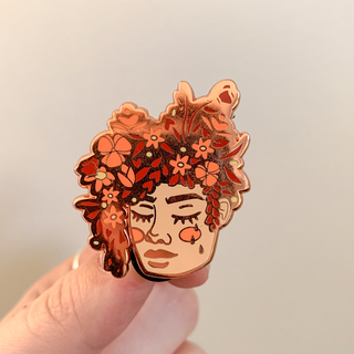 Flower Girl Pin - Rose Gold Plating