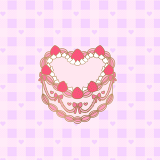 Heart Berry Cake Enamel Pin