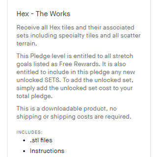 The Works - Hex pledge (pre-order)