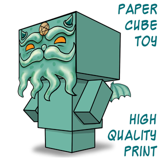 CubeThulhu Paper Craft Toy