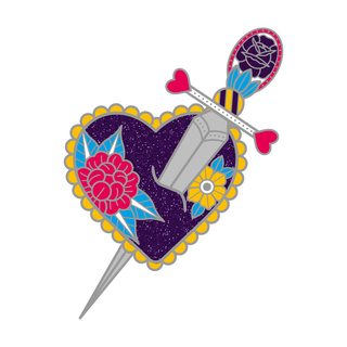 Dagger & Heart Pin - Polyamory