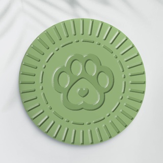 Paw Cookie Button Badge - Matcha