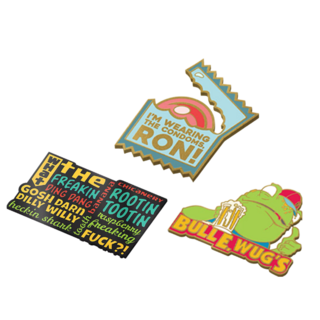 📍 Pin Set #3 - Condoms, "What the..." and Bull E. Wug's 📍