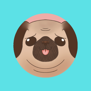 Plush Pug Button