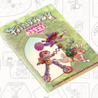 Fantasy Explore ROOMS Print Book