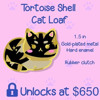Tortoiseshell Cat Pin