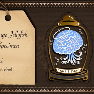 Strange Jellyfish Specimen Clear Sticker