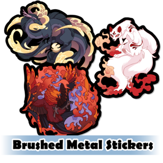 Brushed Metal Stickers