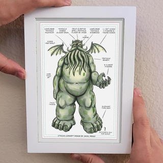 5x7 "Cthulhu Concept Art" Art Print