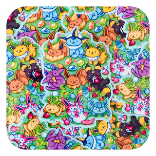 Pokemon Eevee Atsume Waterproof Glossy Sticker