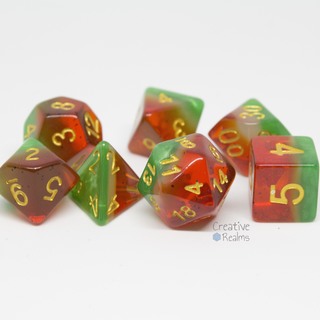 Dice Set Watermelon