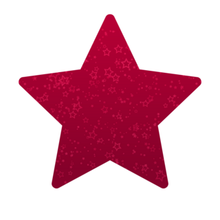 Large Insert - Crimson Red w/ Stars (##9D012F)