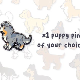 Puppy Parade Dog Pin PRE-ORDER