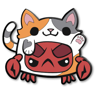 Calico Kitten Crabapple Enamel Pin