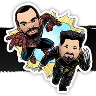 Super Team-Up (DJ & Sal) Sticker