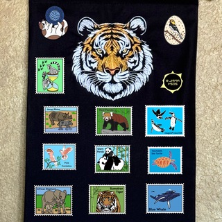 13 Endangered Animal Stamp Enamel Pins
