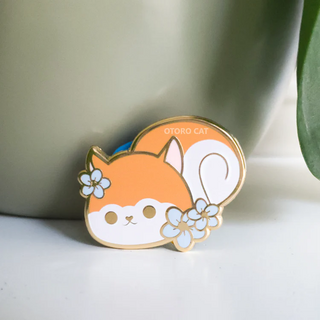 Floral Squirrel Enamel Pin