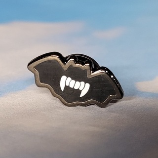 Black Fangs Mini Bat Pin