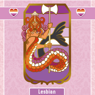 Lesbian Siren Hard Enamel Pin