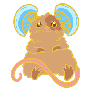 Pixie the Mouse Enamel Pin