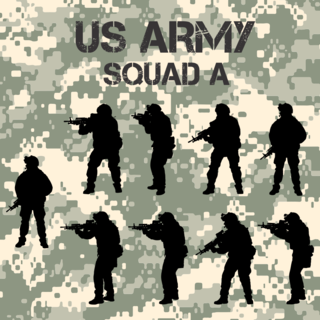 US Army Squad A (9 Figures)