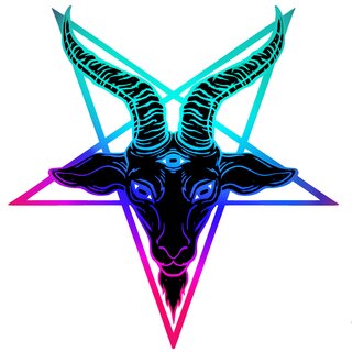 Baphomet Black Rainbow pin