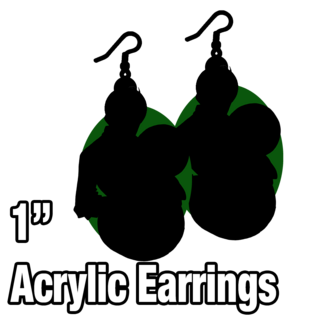 Earrings - 1" acrylic