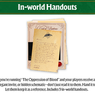 In-world Handouts & Annotated GM Maps