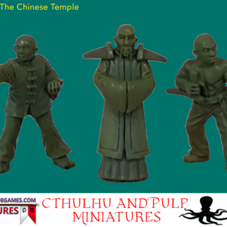 BG-CTH010 Chinese Temple Leader and Bodyguards (3 models, 28mm, unpainted)